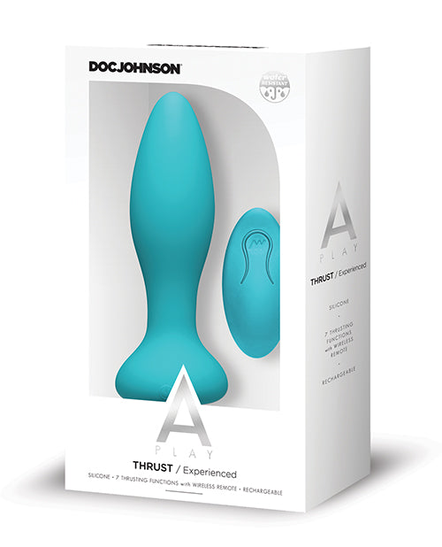 A Play Thrust Experienced Rechargeable Silicone Anal Plug W/remote - Casual Toys