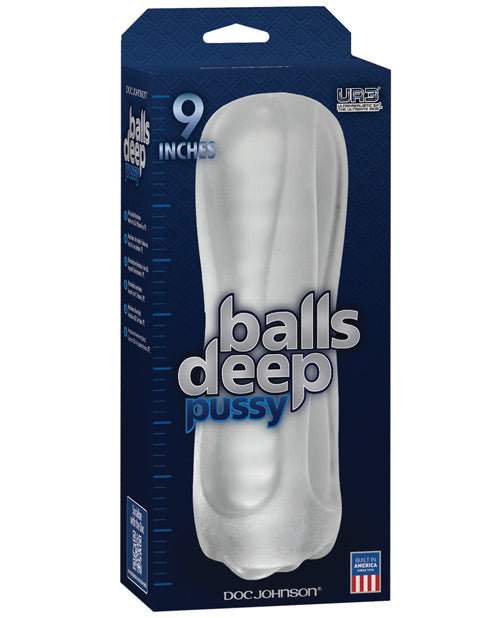 Balls Deep The Baller 9" Pussy Stroker - Frost - Casual Toys