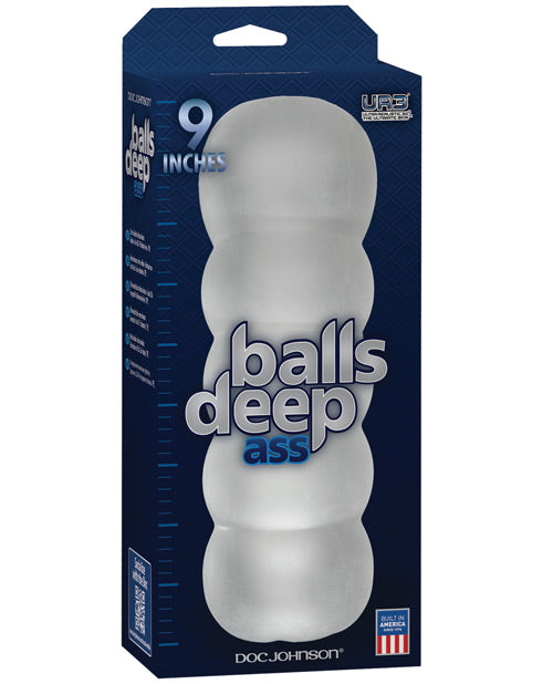 Balls Deep The Bad Ass 9" Stroker - Frost - Casual Toys
