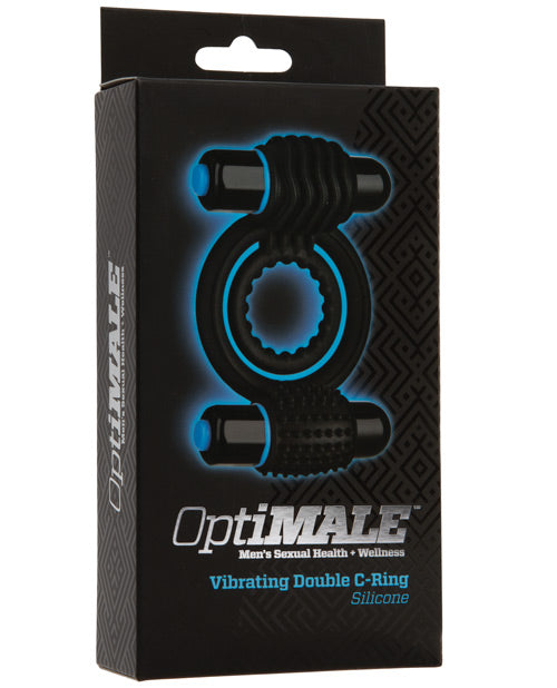Optimale Vibrating Double C Ring - Black - Casual Toys