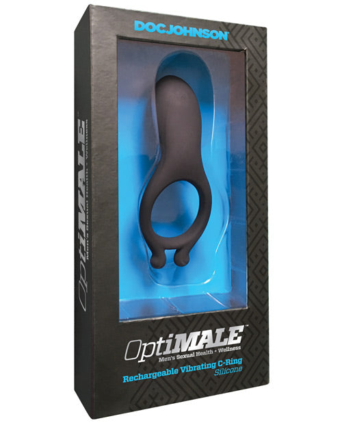 Optimale Rechargeable Vibrating C Ring - Black - Casual Toys