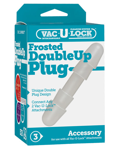 Vac-u-lock Double Up Plug - White - Casual Toys