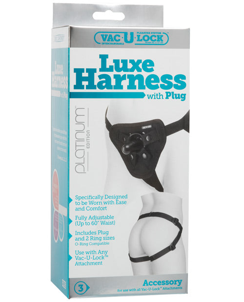 Vac-u-lock Platinum Edition Accessories Luxe Harness - Black - Casual Toys
