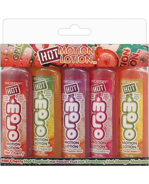 Hot Motion Lotion - 1 Oz Bottle Asst. Flavors Pack Of 5 - Casual Toys