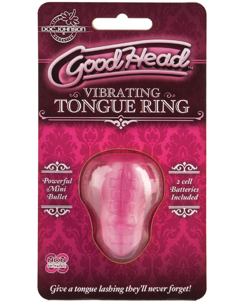 Good Head Vibrating Tongue Ring - Pink - Casual Toys