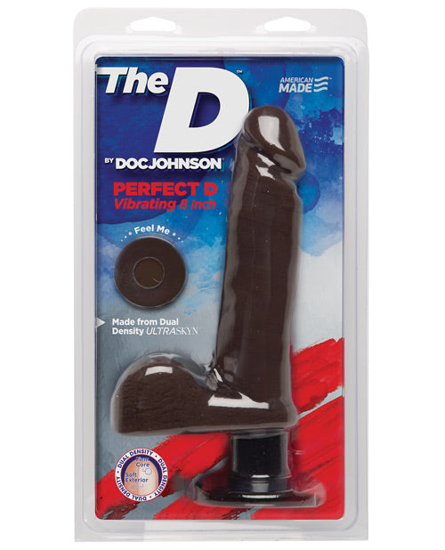 The D 8" Perfect D Vibrating W-balls - Chocolate - Casual Toys