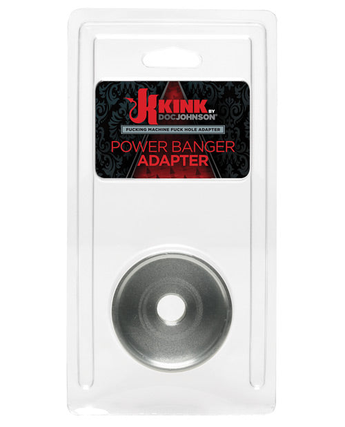 Kink Fucking Machines Power Banger Adapter For Fuck Hole Variable Pressure Stroker - Silver - Casual Toys