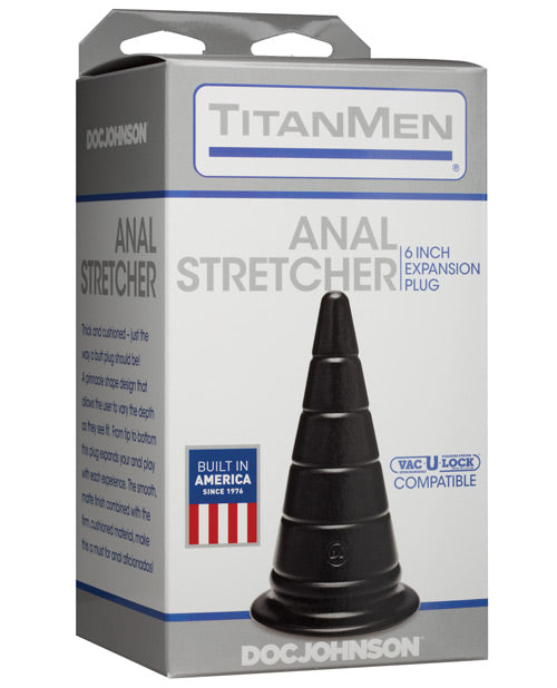 Titanmen 6" Anal Stretcher - Black - Casual Toys