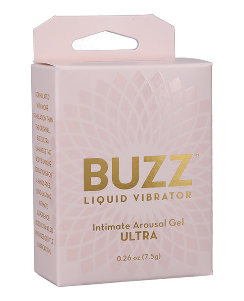 Buzz Ultra Liquid Vibrator Intimate Arousal Gel - .26 Oz - Casual Toys