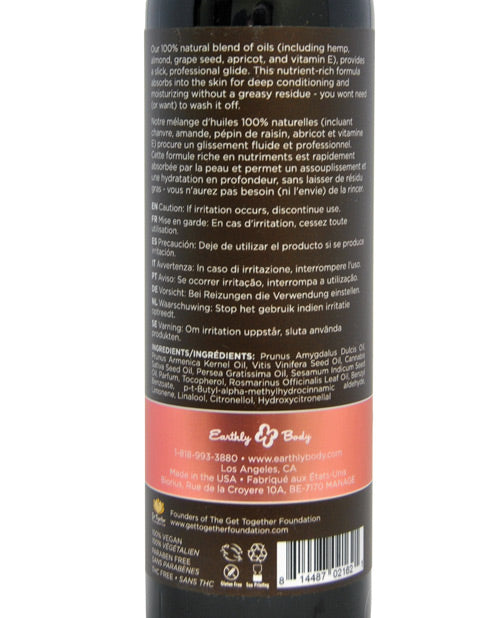 Earthly Body & Massage Oil - 8 Oz - Casual Toys