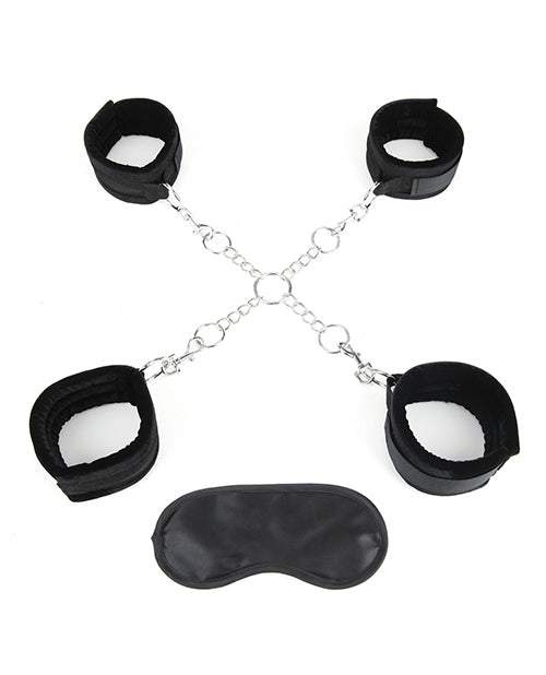 Lux Fetish Deluxe Chain Hogtie W-4 Universal Soft Restraint Cuffs - Casual Toys