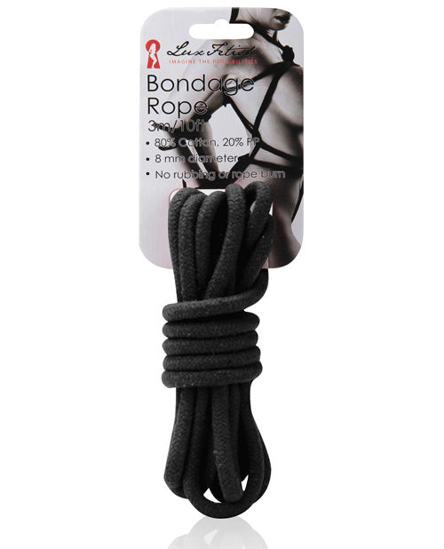 Lux Fetish Bondage Rope - Black - Casual Toys
