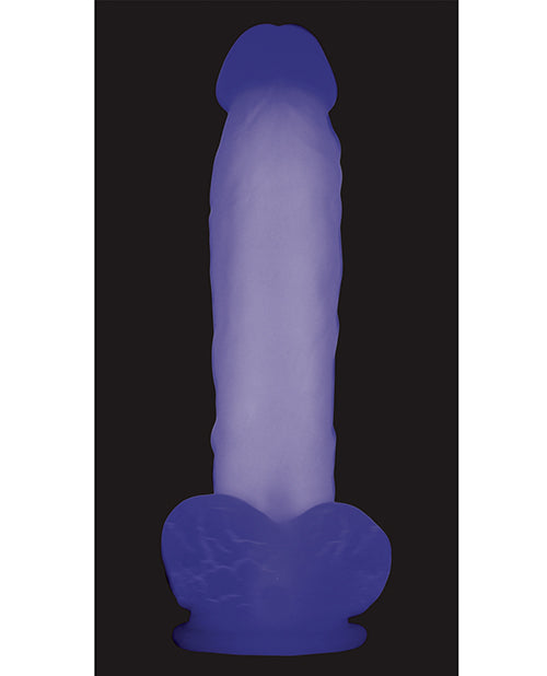 Evolved Luminous Dildo Non Vibrating - Purple - Casual Toys
