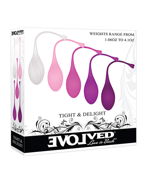 Evolved Tight & Delight 5 Pc Weighted Kegel Ball Set - Assorted Colors - Casual Toys