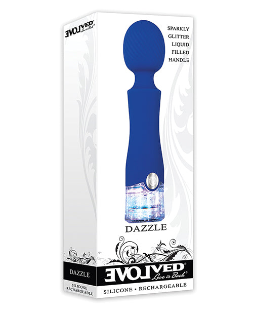 Evolved Dazzle Rechargeable Wand - Blue - Casual Toys