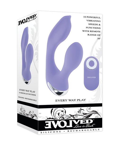 Evolved Every Way Play Remote Controlled Rabbit Vibrator - Lilac