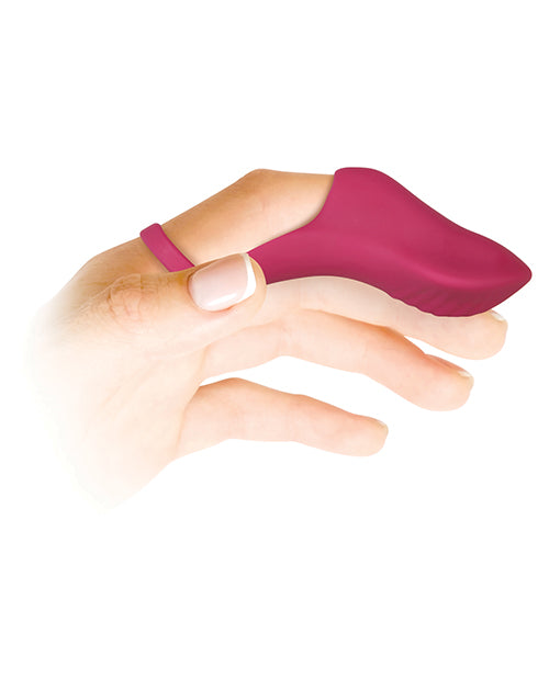 Evolved Frisky Finger Rechargeable Bullet - Burgundy - Casual Toys