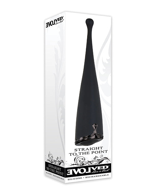 Evolved Straight To The Point Vibrator - Black - Casual Toys