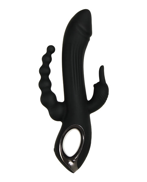 Evolved Trifecta Triple Stim Rechargeable - Black - Casual Toys