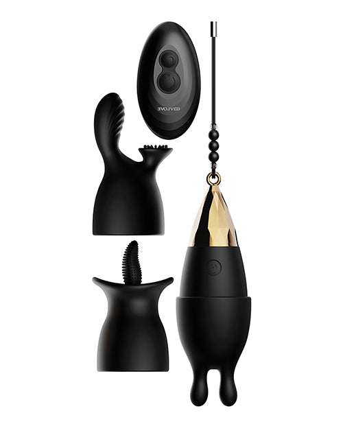 Evolved Egg Citement Rechargeable Bullet - Black-gold - Casual Toys