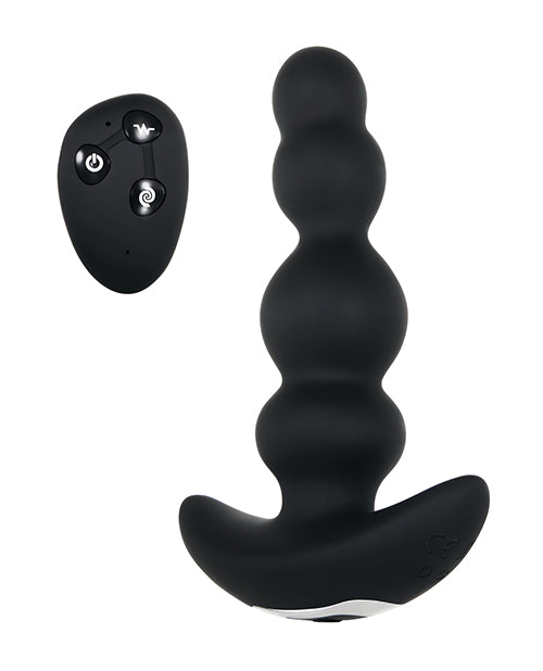 Evolved Bump N' Groove Vibrating Butt Plug - Black - Casual Toys