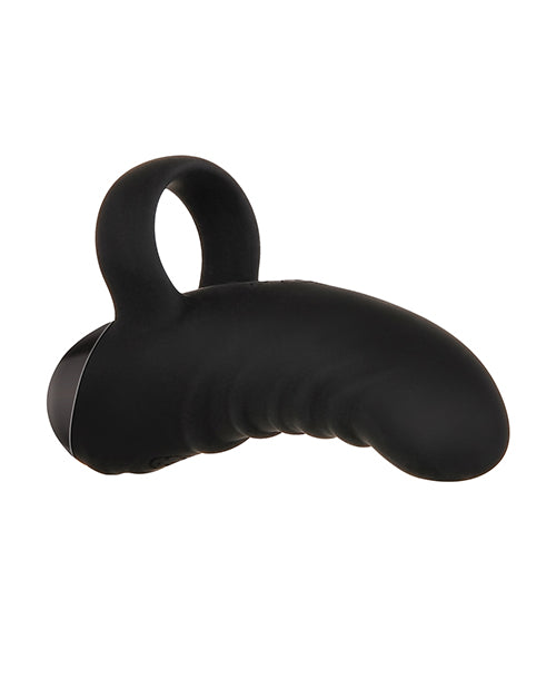 Evolved Hooked On You Curved Finger Vibrator - Black - Casual Toys