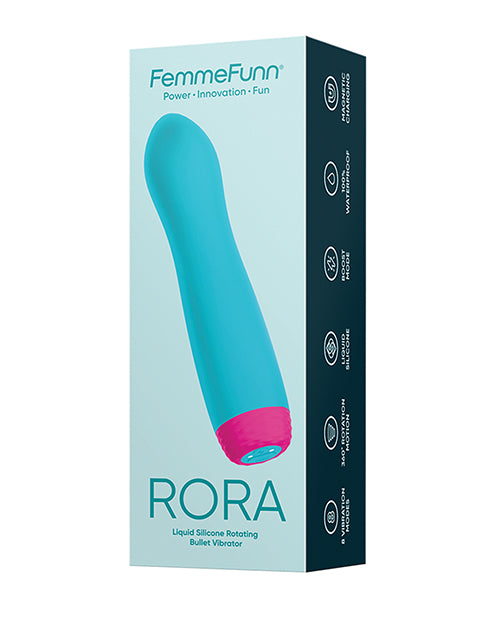 Femme Funn Rora Rotating Bullet - Turquoise - Casual Toys