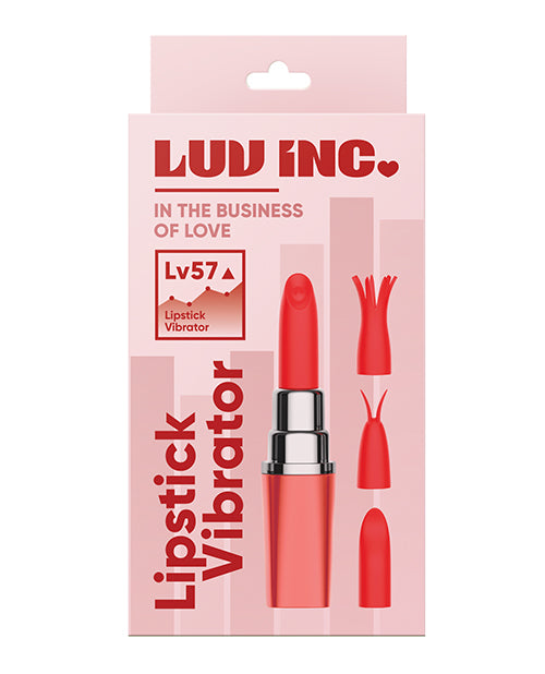 Luv Inc. Lipstick Vibrator W/3 Heads
