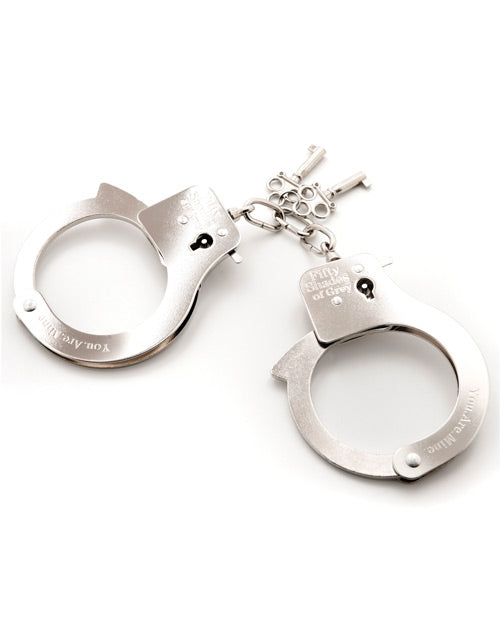 Fifty Shades Of Grey You Are Mine Metal Handcuffs - Casual Toys