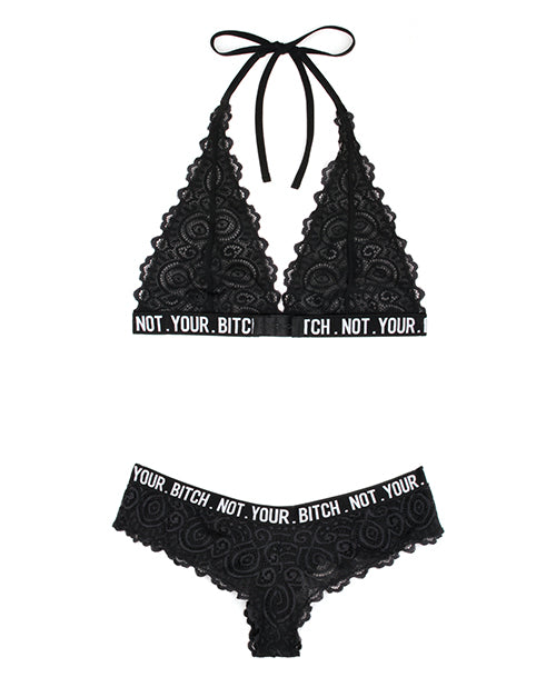 Vibes Not Your Bitch Bralette & Cheeky Panty - Casual Toys