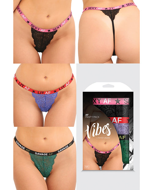 Vibes Af 3 Pack Thongs Assorted Colors O-s - Casual Toys