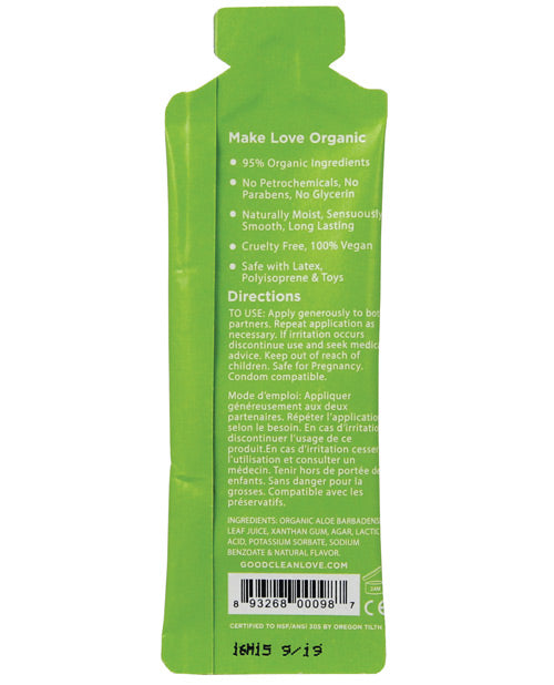 Good Clean Love Almost Naked Organic Personal Lubricant - 5 Ml Foil - Casual Toys