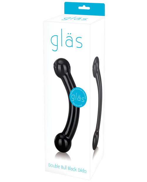 Glas Double Bull Glass Dildo - Black - Casual Toys