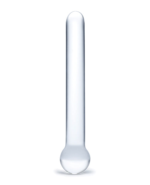 Glas 7" Straight Glass Dildo - Clear - Casual Toys