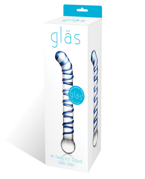 Glas Mr. Swirly 6.5" G-spot Glass Dildo - Casual Toys