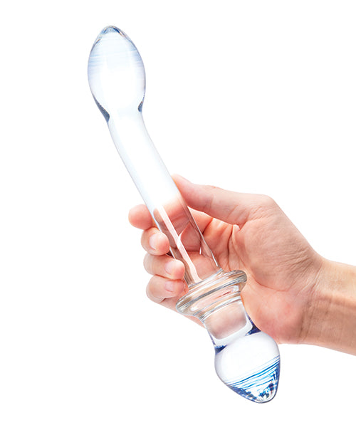 Glas 9.5" Double Play Dual Ended Dildo - Clear