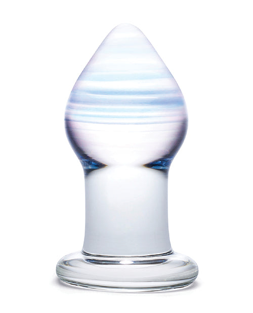 Glas Amethyst Rain Glass Butt Plug - Casual Toys