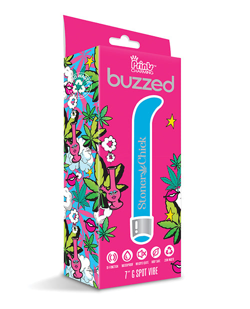 Buzzed 7" G-spot Vibe  - Stoner Chick Blue - Casual Toys