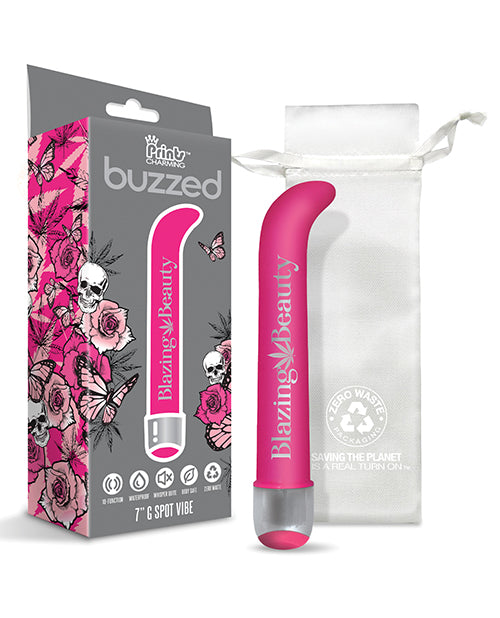 Buzzed 7" G-spot Vibe  - Blazing Beauty Pink - Casual Toys