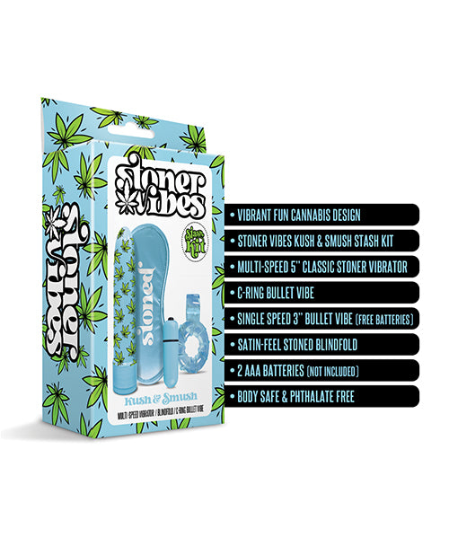 Stoner Vibes Kush & Smush Stash Kit - Blue - Casual Toys