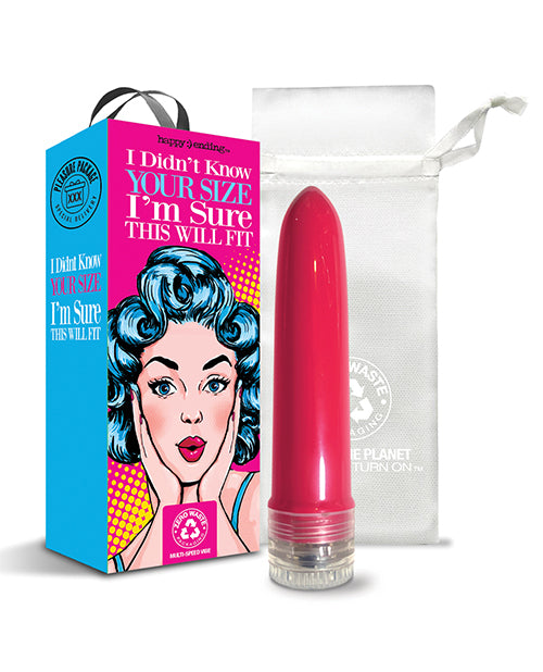 Pleasure Package I Didn't Know Your Size 4" Multi Speed Vibe  - Red - Casual Toys