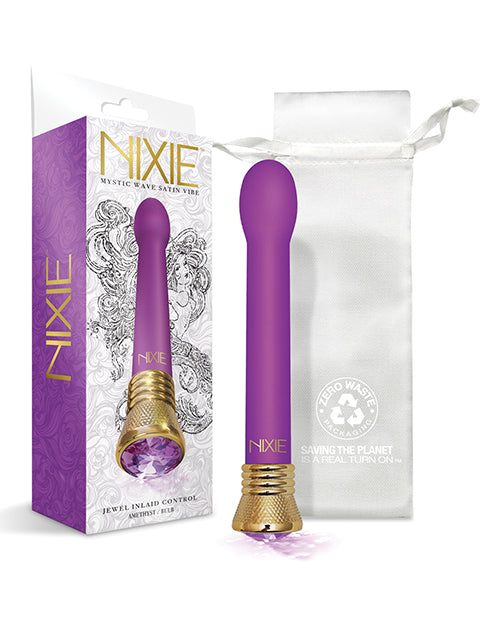 Nixie Mystic Wave Satin Bulb Vibe - 10 Function Amethyst - Casual Toys