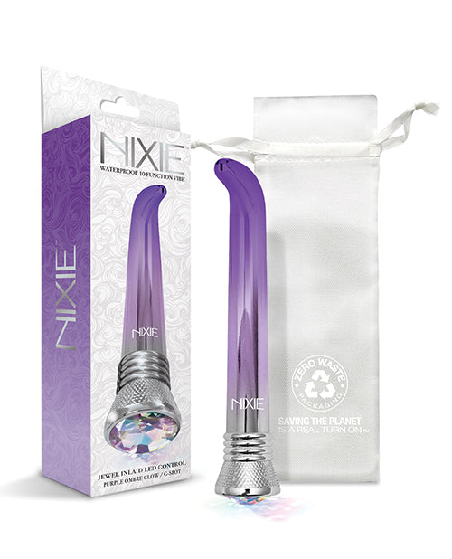 Nixie Waterproof G-spot Vibe  - 10 Function Purple Ombre Glow - Casual Toys