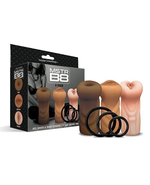 Mstr B8 Stroker Set W-c-rings - Assorted Pack Of 3 - Casual Toys