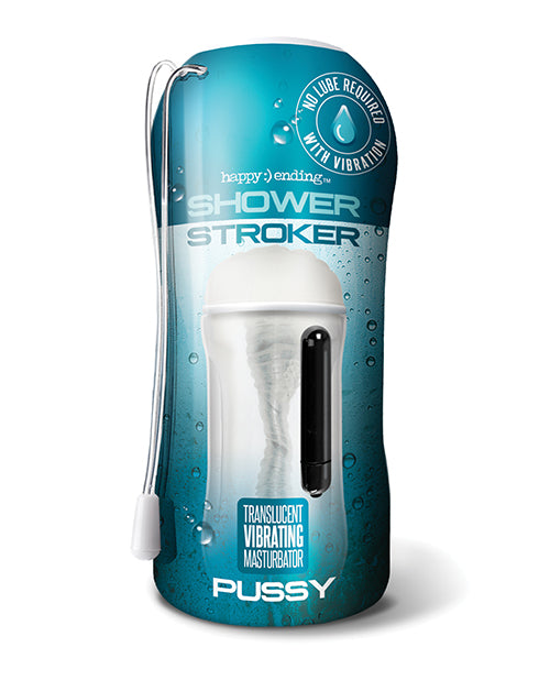 Shower Stroker Vibrating Pussy - Clear - Casual Toys