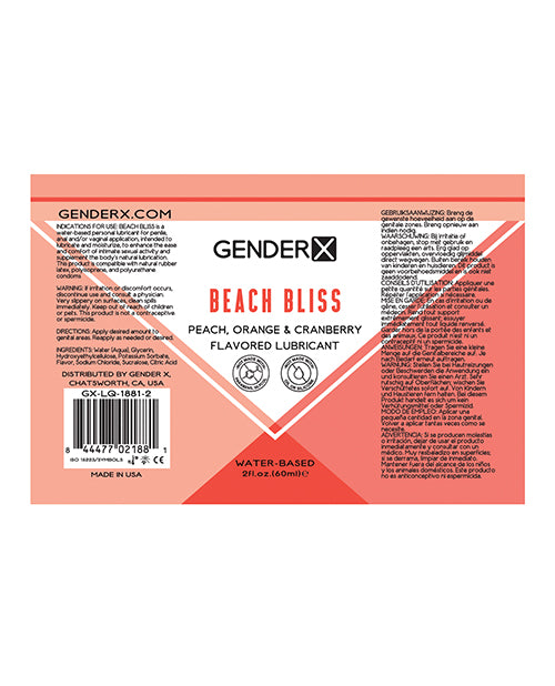 Gender X Flavored Lube - Beach Bliss