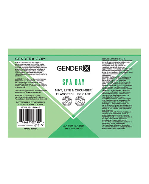 Gender X Flavored Lube - Spa Day