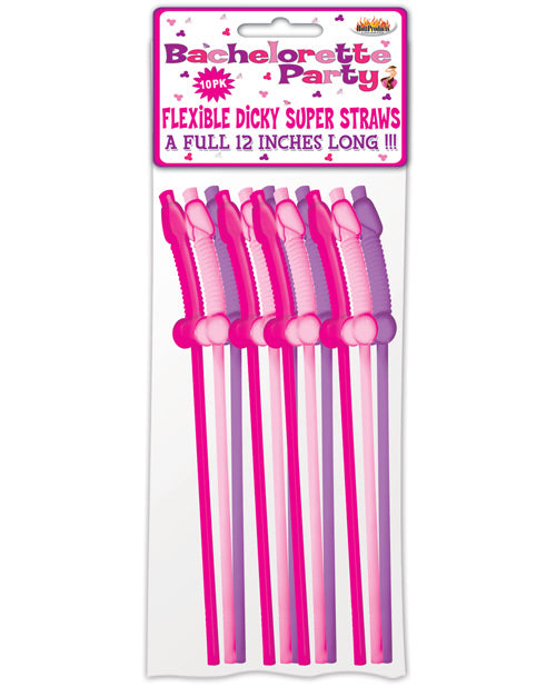 Bachelorette Party Flexy Super Straw - Pack Of 10 - Casual Toys