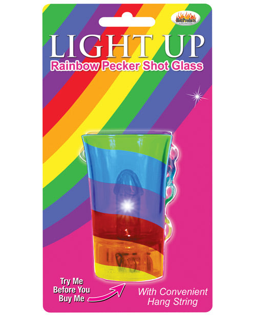 Light Up Rainbow Pecker Shot Glass - Casual Toys