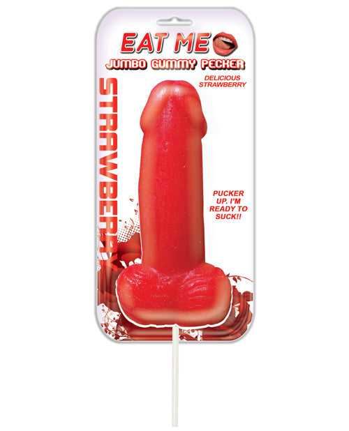 Jumbo Gummy Cock Pop - Strawberry - Casual Toys